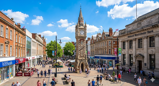 iconic view of leicester